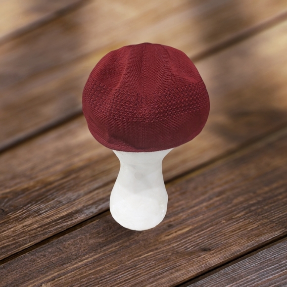 Light Weight Classic Mesh Newsboy Ivy Gatsby Cabbie Golf Hat Cap Small Burgundy - Picture 3 of 10